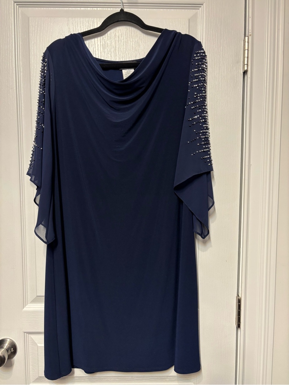 MSK Navy Embellished Dress